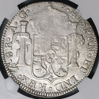 1816-Zs NGC VF 30 Mexico 8 Reales War Independence Zacatecas Mint Coin (22012101C)