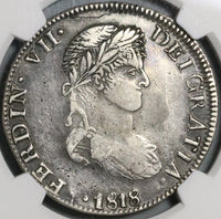 1818-Zs NGC VF 25 Mexico 8 Reales War Indepence Zacatecas Mint Pedigree Coin (21072502C)