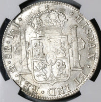 1819-Mo NGC MS 61 Mexico Silver 8 Reales Spain Colonial Silver Coin (20061201D)