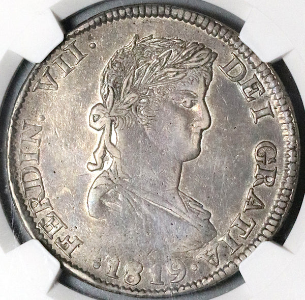 1819-Zs NGC VF 35 Mexico 8 Reales War Independence Zacatecas Mint Coin (23012502C)