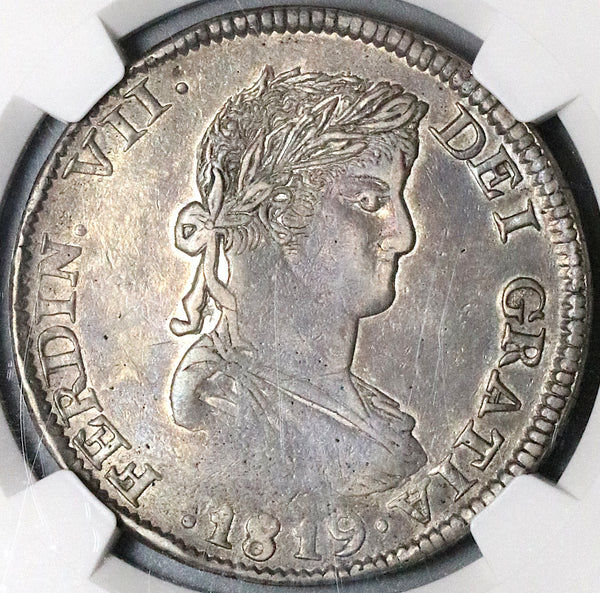 1819-Zs NGC VF 35 Mexico 8 Reales War Independence Zacatecas Mint