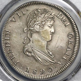 1820-Zs PCGS XF Det Mexico 8 Reales War Independence Zacatecas Mint Coin (22042002C)