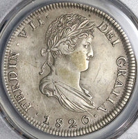 1820-Zs PCGS XF Det Mexico 8 Reales War Independence Zacatecas Mint Coin (22042002C)