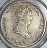 1820-Zs PCGS XF Det Mexico 8 Reales War Independence Zacatecas Mint Coin (22042002C)