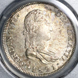 1821-Ga PCGS AU 58 Mexico 8 Reales War Spain Guadalajara Mint Silver Coin POP 1/1 (21091201D)