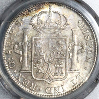1821-Ga PCGS AU 58 Mexico 8 Reales War Spain Guadalajara Mint Silver Coin POP 1/1 (21091201D)