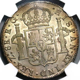 1821 Zs NGC AU 58 Mexico 8 Reales Zacatecas War Independence Silver Dollar Coin (22052201D)