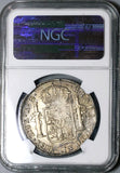 1821 Zs NGC AU 58 Mexico 8 Reales Zacatecas War Independence Coin (22013002C)