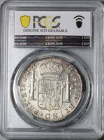 1821 Zs PCGS AU Mexico 8 Reales Zacatecas War Independence Silver Coin (22080402C)