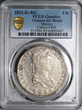 1821 Zs PCGS AU Mexico 8 Reales Zacatecas War Independence Silver Coin (22080402C)