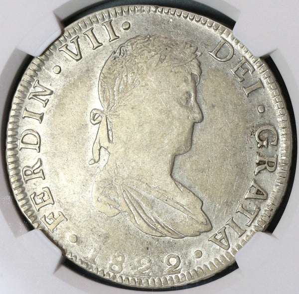 1822-Go NGC VF 30 War Independence Guanajuato 8 Reales Mexico Scarce Silver Coin (19100403C)