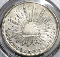 1825-Zs PCGS AU 53 Mexico 8 Reales Zacatecas Scarce Silver Very Scarce Dollar Coin (19120901D)