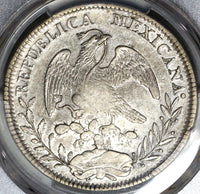 1825-Zs PCGS AU 53 Mexico 8 Reales Zacatecas Scarce Silver Very Scarce Dollar Coin (19120901D)