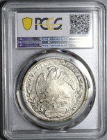 1825-Zs PCGS AU 53 Mexico 8 Reales Zacatecas Scarce Silver Very Scarce Dollar Coin (19120901D)