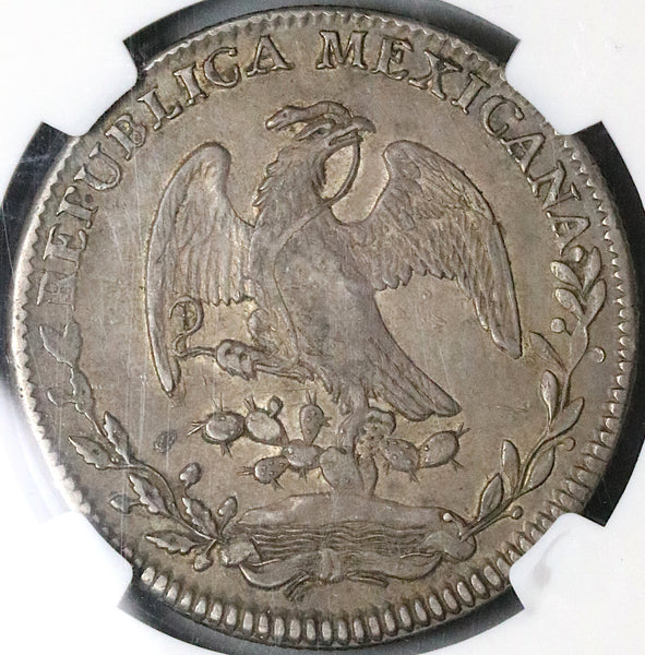 1827-Do NGC XF 40 Mexico 8 Reales Durango Mint Dies 1826 Silver