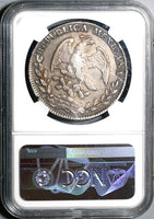 1827-Mo NGC AU 53 Mexico 8 Reales Almost Uncirculated Silver Coin (21040301C)