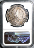 1827-Mo NGC AU 53 Mexico 8 Reales Almost Uncirculated Silver Coin (21040301C)