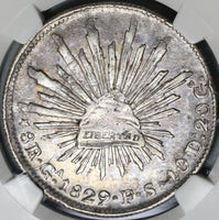 1829-Ga NGC VF 35 Mexico 8 Reales Guadalajara Rare Silver Coin (21062501C)