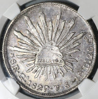 1829-Ga NGC VF 35 Mexico 8 Reales Guadalajara Rare Silver Coin (21062501C)