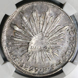 1829-Ga NGC VF 35 Mexico 8 Reales Guadalajara Rare Silver Coin (21062501C)