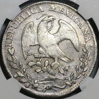 1829-Ga NGC VF 35 Mexico 8 Reales Guadalajara Rare Silver Coin (21062501C)