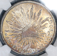 1830/20-Mo NGC AU 55 Mexico 8 Reales Rare Overdate Silver Coin POP 1/1 (19032901C)