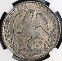 1830-Pi NGC AU 55 Mexico Silver 8 Reales Potosi Mint Scarce Coin (22011903C)