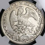 1831-Go NGC AU 58 Mexico 8 Reales Guanajuato Full J Silver Coin POP 2/3 (23041403C)