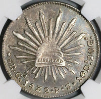 1832-Ga NGC AU 53 Mexico 8 Reales Guadalajara Scarce Silver Coin (22090407D)