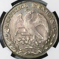 1832-Ga NGC AU 53 Mexico 8 Reales Guadalajara Scarce Silver Coin (22090407D)