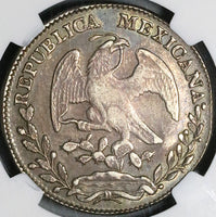 1832-Ga NGC AU 53 Mexico 8 Reales Guadalajara Scarce Silver Coin (22090407D)