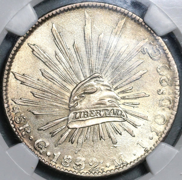 1832-Go NGC MS 62 Mexico 8 Reales Guanajuato Silver Mint State Coin (21021802C)