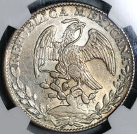 1832-Go NGC MS 62 Mexico 8 Reales Guanajuato Silver Mint State Coin (21021802C)