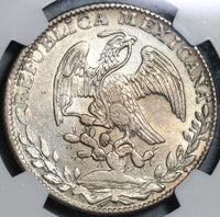 1832-Go NGC MS 62 Mexico 8 Reales Guanajuato Silver Mint State Coin (21021802C)