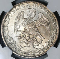 1832-Go NGC MS 62 Mexico 8 Reales Guanajuato Silver Mint State Coin (21021802C)