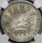 1833-Go JM NGC AU Det Mexico 8 Reales Guanajuato RARE Silver Coin (21070901D)