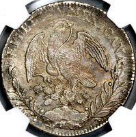 1833-Zs NGC MS 61 MEXICO Silver 8 Reales Scarce Grade POP 1/5 Coin (18061601C)
