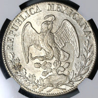 1834-Do NGC MS 61 Mexico 8 Reales Durango Mint Silver Coin POP 1/3 (21061102C)