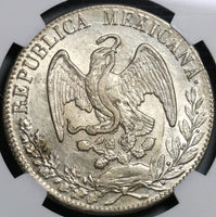 1834-Do NGC MS 61 Mexico 8 Reales Durango Mint Silver Coin POP 1/3 (21061102C)