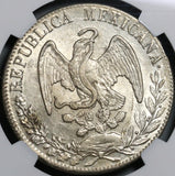 1834-Do NGC MS 61 Mexico 8 Reales Durango Mint Silver Coin POP 1/3 (21061102C)