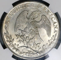 1834-Go NGC MS 63 Mexico 8 Reales Guanajuato LIBERTAD Die Clash Error Coin (21110901D)