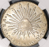 1834/3-Pi NGC AU 58 Mexico 8 Reales Potosi Rare Overdate Silver Coin (20060901C)