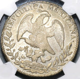 1834/3-Pi NGC AU 58 Mexico 8 Reales Potosi Rare Overdate Silver Coin (20060901C)