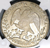 1834/3-Pi NGC AU 58 Mexico 8 Reales Potosi Rare Overdate Silver Coin (20060901C)