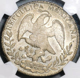 1834/3-Pi NGC AU 58 Mexico 8 Reales Potosi Rare Overdate Silver Coin (20060901C)