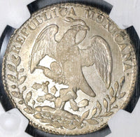 1834/3-Pi NGC AU 58 Mexico 8 Reales Potosi Rare Overdate Silver Coin (20060901C)