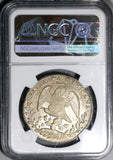 1834/3-Pi NGC AU 58 Mexico 8 Reales Potosi Rare Overdate Silver Coin (20060901C)