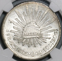 1835-Zs NGC MS 62 Mexico 8 Reales Zacatecas Mint State Silver Coin (21081602C)