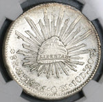 1835-Zs NGC MS 62 Mexico 8 Reales Zacatecas Mint State Silver Coin (21081602C)