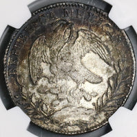 1835-Zs NGC MS 62 Mexico 8 Reales Zacatecas Mint Cap Rays Silver Coin (22051701C)